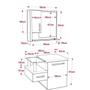 Imagem de Gabinete para Banheiro com Cuba Quadrada Q32 e Espelheira com Porta Legno 630W