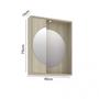 Imagem de Gabinete para Banheiro com Espelheira com LED e Cuba Florença Móveis Bosi Taeda/Gris Montano