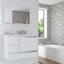 Imagem de Gabinete para Banheiro com Espelheira Dubhe 80 Cerocha (Acompanha Espelheira) Branco