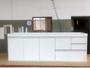 Imagem de Gabinete para Pia de cozinha de 2m sem tampo Branco Fosco MDF