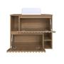 Imagem de Gabinete Ripado P/ Banheiro Com 2 Portas e Cuba Inclusa 75cm