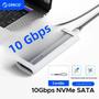 Imagem de Gabinete SSD Externo USB ORICO Sem Ferramentas 10 Gbps M.2 NVMe SATA Adaptador UASP Suporte PCIe