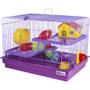 Imagem de Gaiola Hamster 2 Andares Big Space Lilás Jel Plast