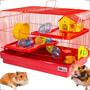 Imagem de Gaiola Hamster Casinha Roedores Grande 2 Andares Playground