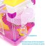 Imagem de Gaiola para Hamster multifuncional, um andar, com casa, roda giratória e escorregador