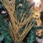 Imagem de Galho Decorativo Natal Espetos Luxo Glitter Dourado 40cm - Bela Flor