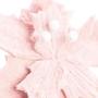 Imagem de Galho Flor Decorativa Rosa Plush Média C/ Cabo 20cm Natal Cromus