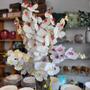 Imagem de Galho Orquídea Branca 9 Flores Realistas Toque Real Premium Haste 95cm - Vivaflor Decor