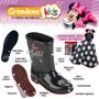 Imagem de Galocha Minnie Rain Fun com Capa de Chuva Grendene Kids 23083 Bota de Menina