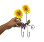 Imagem de Gancho de Metal Duplo Para Bone Chapeu Bolsa  Enfeite Flor Amarela Pendura Com 2 (pt-c-g)