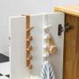 Gancho Multifuncional Portátil de 5 Segmentos para Porta - Ideal para Casacos e Toalhas Imagem de Gancho Multifuncional Portátil de 5 Segmentos para Porta - Ideal para Casacos e Toalhas