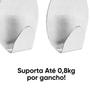 Imagem de Gancho Oval com Adesivo Metal M