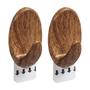 Imagem de Gancho Oval Madeira Com Adesivo Rem - M - 2 Un - 7356