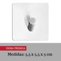 Imagem de Gancho parede inox quadrado c/ 2 pc