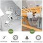 Imagem de Ganchos De Parede Adesivos Dupla Face Transparentes À Prova D'água Multiuso Para Cozinha, Banheiro E