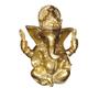Imagem de Ganesha 10cm Resina DOURADO Deus Da Prosperidade E Sabedoria