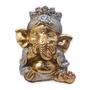 Imagem de Ganesha da Sabedoria Enfeite Ganesha Mudinho Gold 8 cm