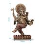 Imagem de Ganesha Dançando Deusa Da Sabedoria Fortuna Resina 21cm