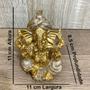 Imagem de Ganesha Hindu Deus Sorte Prosperidade Sabedoria Resina 11cm