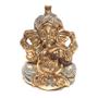 Imagem de Ganesha Hindu Deus Sorte Prosperidade Sabedoria Resina Estat - 119 Dourada