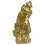 Imagem de Ganesha Meditando Indiano Dourado Em Resina 6 Cm