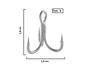 Imagem de Garateia Yara Fishing Hooks N 8 - HD-66TN 6X - 8 Peças