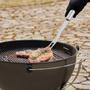 Imagem de Garfo longo grande com cabo aço inox para churrasco carne utensílio trinchante grelha cozinha assado
