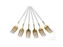 Imagem de Garfo Lux Collection com 6pçs em Inox Dourado/Branco 21,5cm - Dolce Home