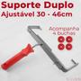 Imagem de Garfo Suporte Duplo Para Rolo Ajustável De 30 A 46cm 