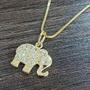 Imagem de Gargantilha Elefante Folheada a Ouro 18k 17mm x 15mm