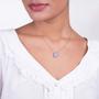 Imagem de Gargantilha folheada a ouro com cristal AZUL 531733 Rommanel