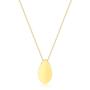 Imagem de Gargantilha Gota Lisa 50cm Com Extensor 10cm Folheado A Ouro Dourada
