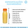 Imagem de Garrafa 300ml Com Tampa Lacre Para Sucos e Vitaminas 50u