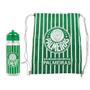 Imagem de Garrafa 450ml Squeeze C/ Mochila Tipo Saco - Time Palmeiras Oficial Original Treino/Jogo/Academia