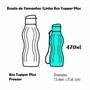 Imagem de Garrafa Agua  Eco Tupper Freezer 470 ml Tupperware  - agua congelada