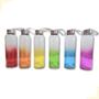 Imagem de Garrafa Agua Squeeze C/ Alça Vidro 500 Ml Colorida