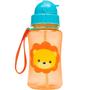 Imagem de Garrafa Animal Fun Buba Água Infantil 350ml Garrafa com Canudo Leão +12m