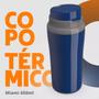 Imagem de Garrafa Copo Térmico 650ml Quente E Frio Academia Agua Café Parede Dupla Unitermi - Azul