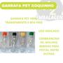 Imagem de Garrafa Coquinho 200ml Transparente Cristal com Tampa Colorida - Kit com 25 Unidades para Lembrancinhas e Muito Mais