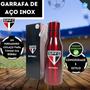 Imagem de Garrafa de Aço Inox São Paulo FC 600ml Oficial Tricolor Original Lançamento - Mileno