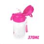 Imagem de Garrafa De Água 370ml Com Canudo Copo Criança Infantil Feminino Menina Cupcake Pimpolho Pink