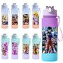 Imagem de Garrafa De Água Dragon Ball Anime 750ML Em Cores Gradientes Com Canudo Son Goku Kakarotto Vegeta