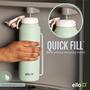 Imagem de Garrafa de Água Ello Pop & Fill 1,2L em Aço Inoxidável - Cor Aurora