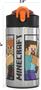 Imagem de Garrafa de Água Infantil Zak Designs Minecraft - 470ml, Aço Inoxidável, BPA Free
