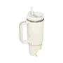Imagem de Garrafa De Água Isolada De Aço Inoxidável 1200ML Copo Térmico De Café Para Carro Com Alça De Palha