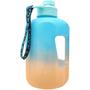 Imagem de Garrafa de Agua Squeeze Academia 2200ml Azul e Laranja - AK-2203