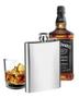 Imagem de Garrafa De Bolso Cantil Inox Para Whisky E Bebidas Em Inox