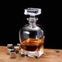 Imagem de Garrafa Decanter Vidro Whisky Licor 700Ml + 6 Copos Luxo