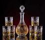 Imagem de Garrafa Decanter Vidro Whisky Licor 900ml +6 Copos Superluxo