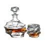 Imagem de Garrafa Decanter Whisky Licor Conhaque Bourbon Design Norwich Conjunto com 6 Copos